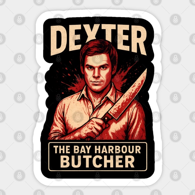 Dexter - The Bay Harbour Butcher Sticker by Demian Stipatio